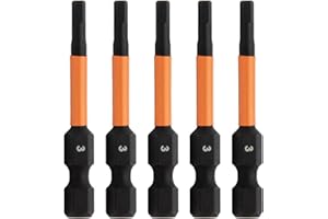 Railer 3mm Hex Drive Bit - Impact Grade S2 Steel 2" Hex Head Allen Wrench Drill Bit w/Quick-Release 1/4 Shank. (5pc)