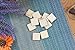 100 Pack 1x1 Wooden Squares for Crafts, Unfinished Wood Pieces for DIY Cutout Tiles