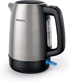 Philips HD9350/90 Wasserkocher (2200 Watt, 1.7 Liter, Edelstahl) [Energieklasse A+++]