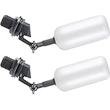 Float Ball Valve, 1/2 Inch Supply Tube Male Automatic Fill Feed Humidifier Tank Water with Adjustable Arm for Ponds, Livestoc