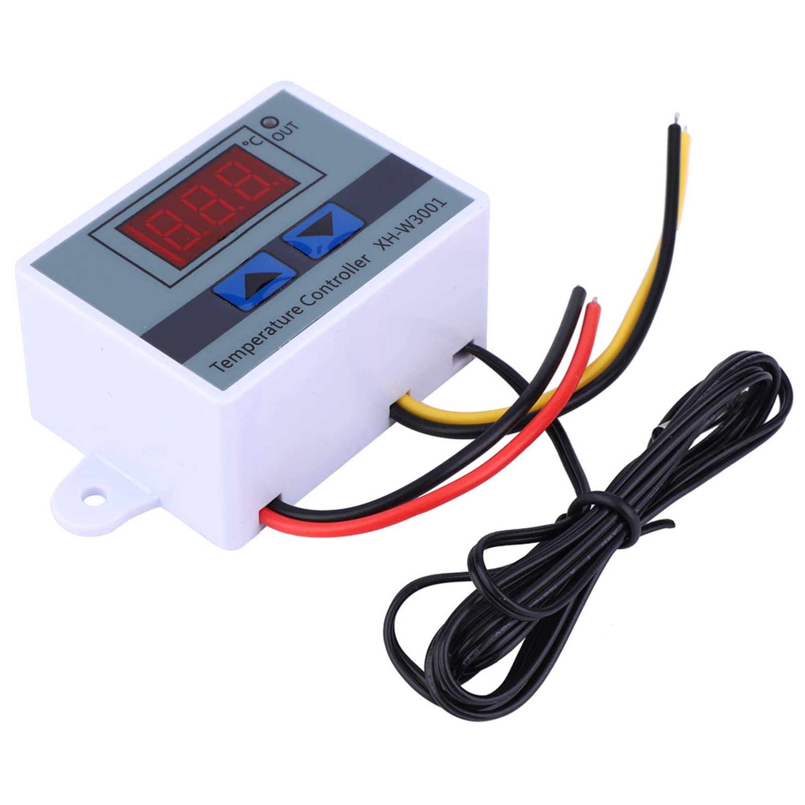 Weikeya Stable Temperature Controller, Heat Mat Thermostat Cabinet Cooling Waterproof Probe -50°C~110°C Iron and Plastic Made,thermostat