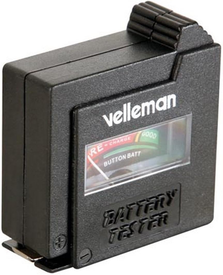 Velleman Pocket Battery Tester, black