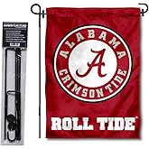 Alabama Crimson Tide Garden Flag with Stand Holder