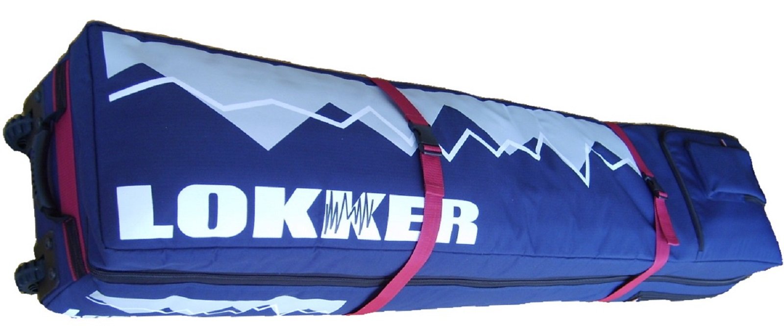 LOKKER Wheelie Team Snowboard Travel Bag, fully padded carry split deck case for upto 2 snow boards and all your ski gear, with WHEELS.