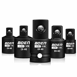 BOEN 5 Piece Impact Socket Adapter Set and Reducer