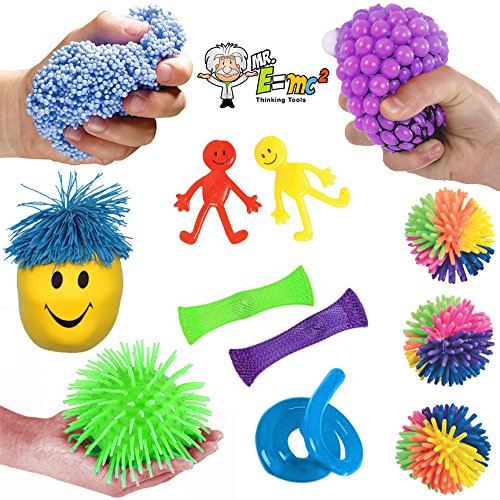 12 pc sensory integration products & tools; stress reliever a…
