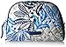 Vera Bradley Women's Cotton Medium Zip Cosmetic Makeup Organizer Bag, Santiago, One Size