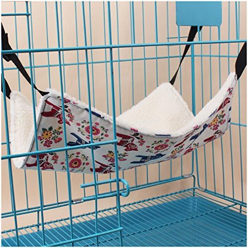 Suicazon Bunnies Hammock Kitten Hanging Hammock Bed Pad Pet Cage, M