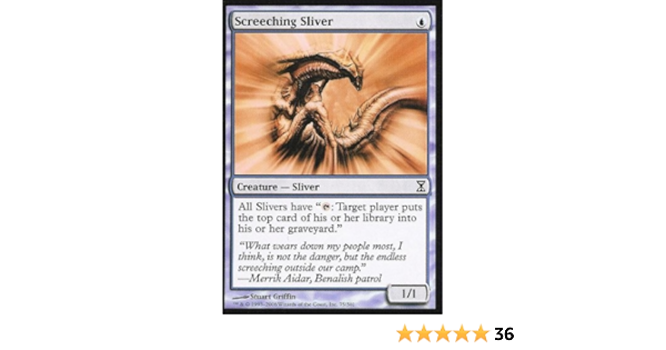 Screeching Sliver Near Mint Normal English Magic Card Time Spiral Mtg Tcg Mtg Individual Cards Magic The Gathering Toys Hobbies Screeching Sliver Near Mint Normal English Magic Card Time Spiral Mtg Tcg Mtg Individual Cards Magic The Gathering Toys Hobbies