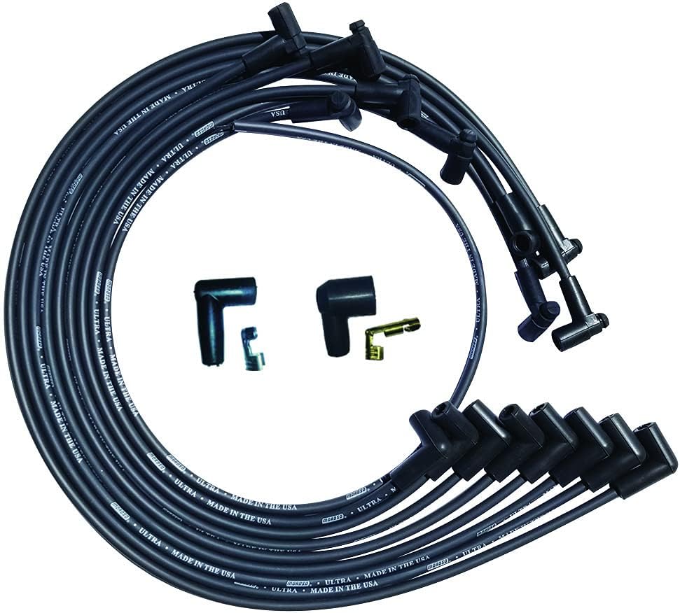 Small Block Chevy 90 Degree Plug Ends Moroso 51028 Ultra Series Black