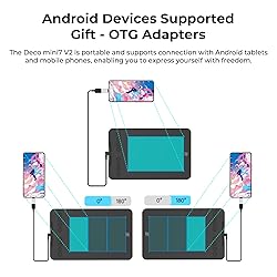 XPPen Updated Deco Mini7 V2 Drawing Tablet-16384