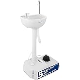 SereneLife, Portable Sink, Camping Hand Wash Basin with Water Tank and Rolling Wheels, Perfect for Indoor and Outdoor Use, Ev