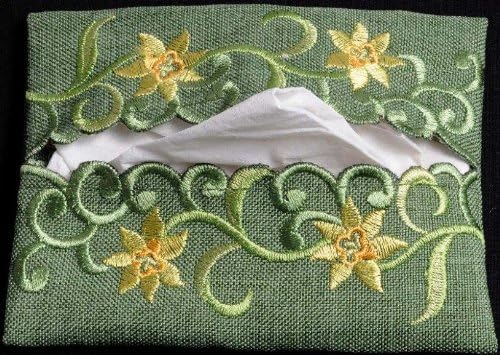 Pocket Tissue Holder in a Daffodil Davina Design