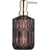 YunNasi Soap Dispenser with Pump, Refillable Liquid Hand Soap Dish Soap Dispensers for Bathroom Counter, Kitchen Sink (Dark Gray)
