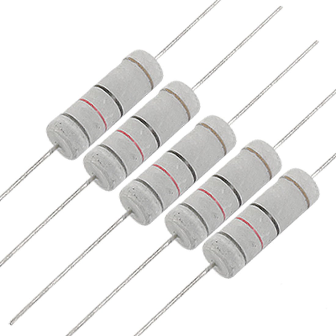 sourcingmap a11101900ux0386 10 x 5W 700V 82 ohm Metal Oxide Film Resistors 5 Watt, Shown