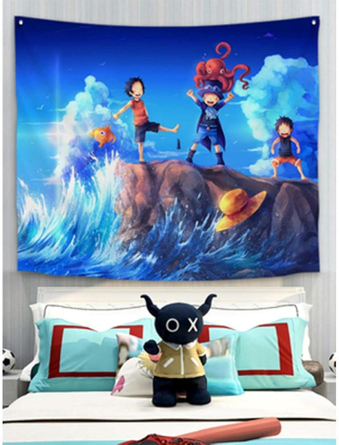 JUZSZB Bedding Tapestry,Anime One Piece Tapestry Background Cloth Wall