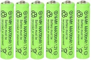 Skywolfeye 6 Pack AAA Rechargeable Battery AAA Rechargeable Battery 1.2 Volt Button Top for Flashlights, Headlamp etc