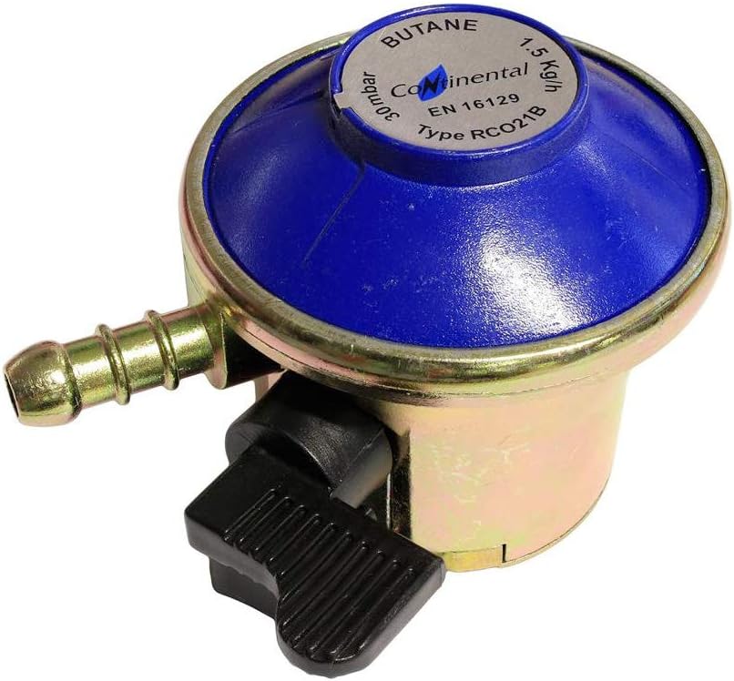 21mm Clip on Butane Regulator, for use with calor 7kg and 15kg bottles