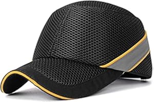 FIYONK Work Safety Protective Helmet Bump Cap Hard Inner Shell Baseball Hat Style for Work Factory Shop Carrying Head Protection