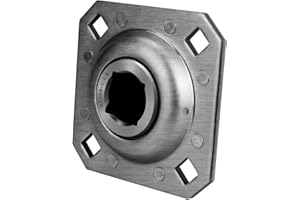 NOOTO ST208-1-1/8 1-1/8" Square Bore Disc Harrow Flange Bearing Unit for Farming Applications Monroe Tuffline Replaces ST208-1.1/8 ST208-1-1/8N ST208-118N DHPPB5 FD208R-1.1/8 FD208R-1 1/8 FD208R-1-1/8