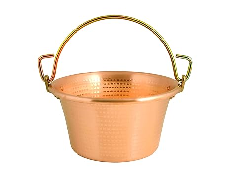 LAR Kessel in Kupfer Marke Griff Bügel d. 26 cm Topf Polenta