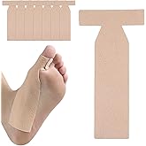 EDWERD Turf Toe T-Straps - Adhesive Moleskin Splints for Big Toe Injuries, Hallux Limitus & Bunion Support, Foot Straightener Brace for Women & Men (7)