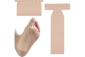 EDWERD Turf Toe T-Straps - Adhesive Moleskin Splints for Big Toe Injuries, Hallux Limitus & Bunion Support, Foot Straightener