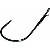 Gamakatsu Heavy Cover Worm Hook-4 Per Pack (Black, 3/0)
