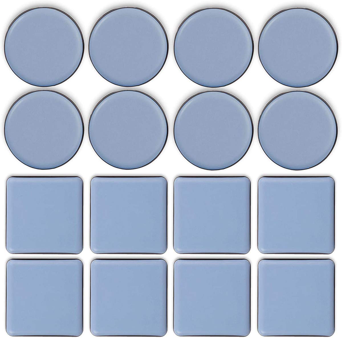 TheStriven 16 Pieces Furniture Moving Pads Teflon Furniture Glides Round Furniture Sliders Furniture Sliders for Carpet Slider Floor Sliders for Carpet Moving Heavy Furniture Carpet Protector (A)