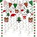 33PCS Christmas Decorations Swirls Hanging Ceiling Decor Winter Party Supplies Holiday Ornaments