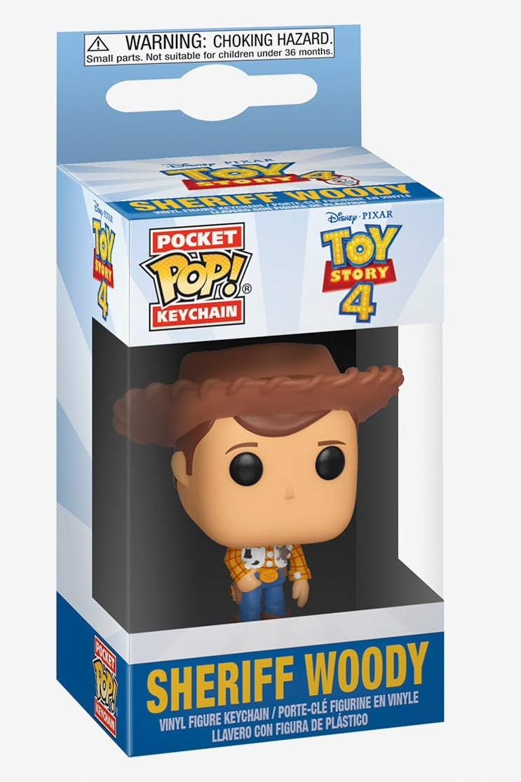Funko Pocket Pop. Toy Story 4 - Sheriff Woody Vinyl Figure Keychain 37416, Multicolor - Image 4