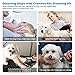 Ceenwes Dog Clippers Heavy Duty Low Noise Rechargeable Cordless Pet Clippers Professional Dog Grooming Clippers with Power Status Dog Grooming Kit with 11 Tools For Dogs Cats Other Animals
