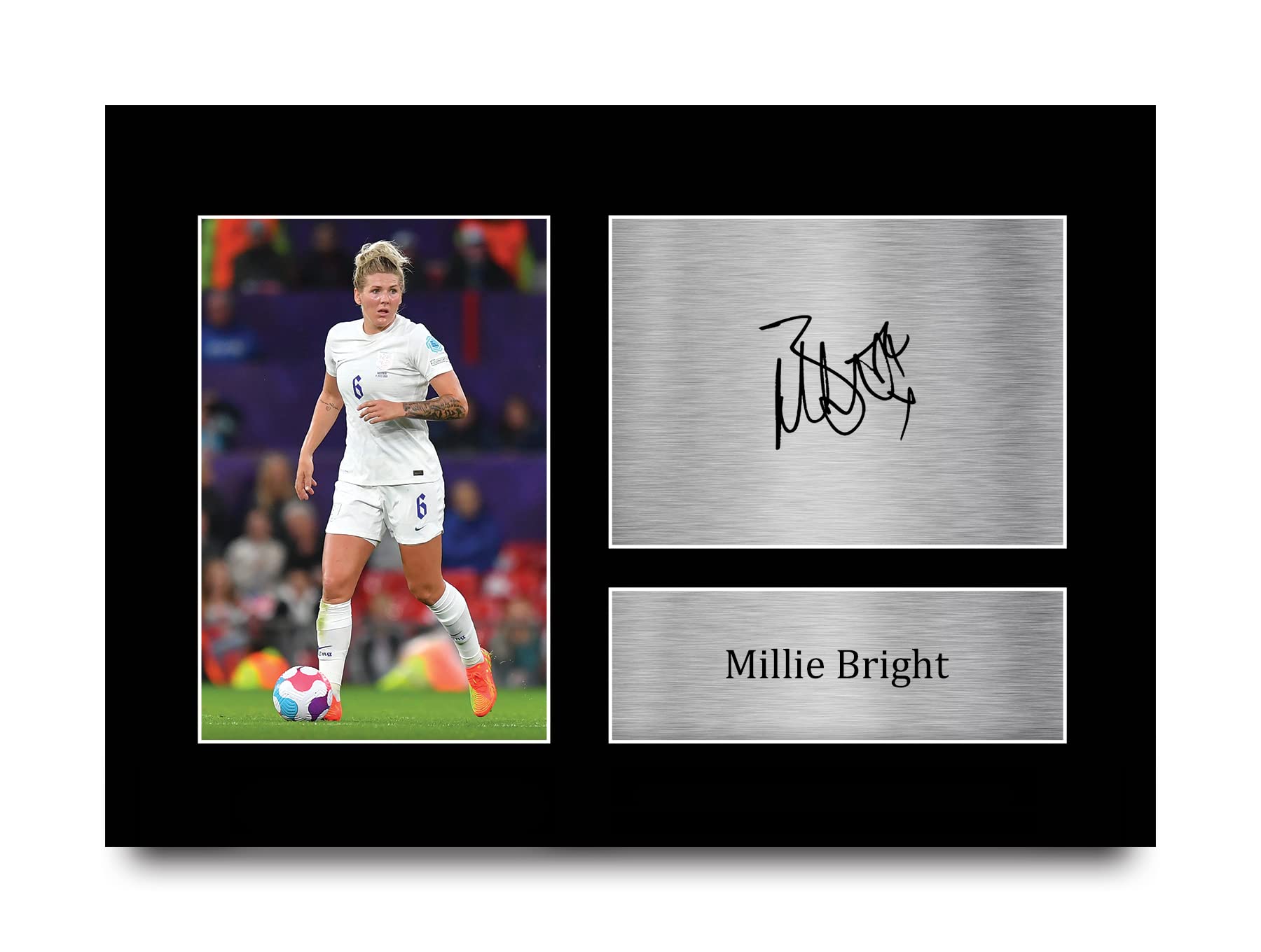 HWC Trading A4 Millie Bright Womens England Gifts Printed Signed Autograph Picture for Football Fans and Supporters - A4