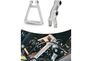 JFG RACING Sur Ron Shock Suspension Linkage & Triangle Link Kit Set for Sur Ron X X160 X260 Electric Dirt Bike, ICE SILVER