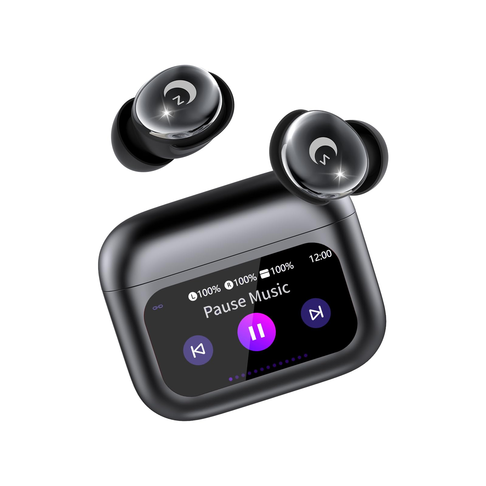 Photo 1 of VEKJ Sleep Earbuds Bluetooth 5.4 in Ear Smart Touch Screen Ear Buds, 48H Playtime Mini Sleep Headphones Small Design for Side Sleepers, Crystal-Clear Calls, 5 EQ Modes, IPX7 Waterproof Earphones Black