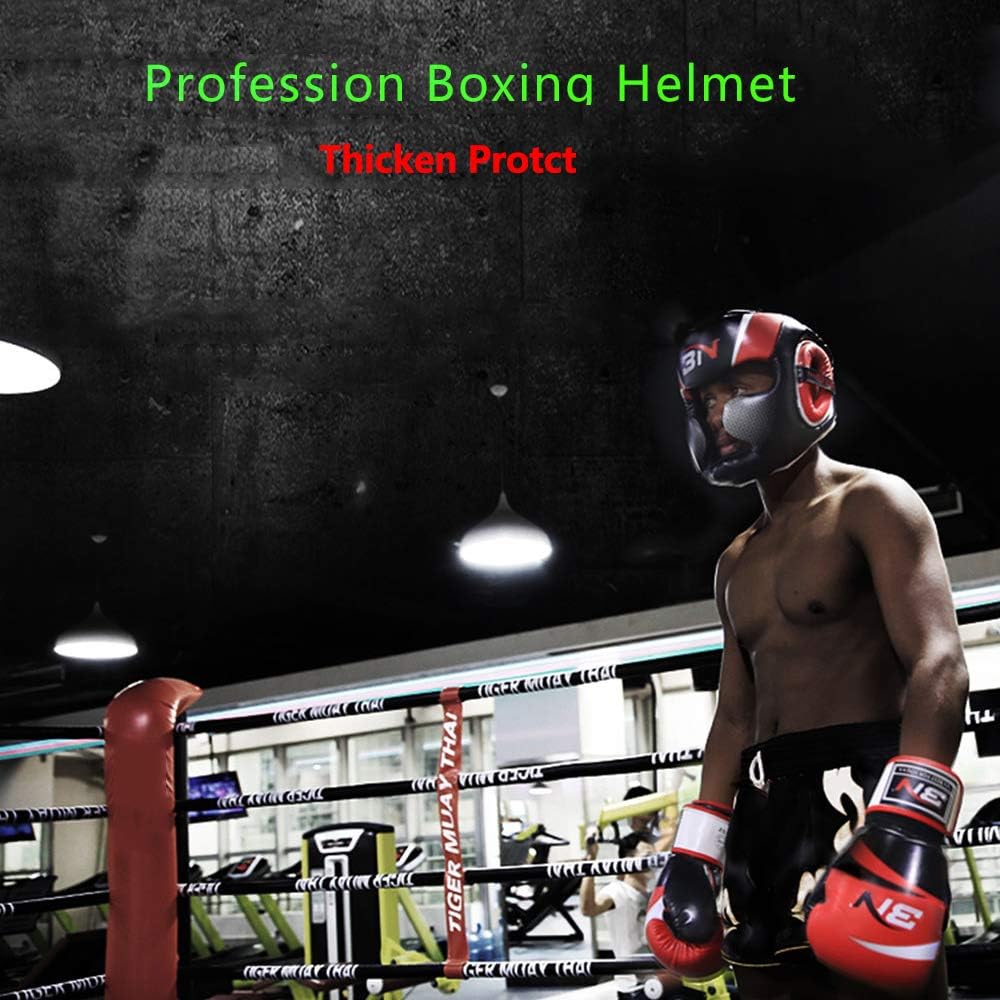 SFEEXUN Headgear Headguard for Boxing MMA Training Kickboxing, Head Gear Head Protection Helmet for Muay Thai, Grappling, Sparring, Karate, Taekwondo, Martial Arts : Sports & Outdoors