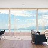 Vidillo String Curtain Panel Rainbow Glitter Bead Door Divider 100x200cm view 6