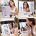 LED Lighted Makeup Mirror, Tri-fold Travel Mirror 1x/2x/3x Magnification 24-LED Vanity Mirror with Touch Dimmer, Brighter and 180-Degree Rotation, USB Cable or Battery Powered