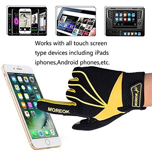 Biking Gloves,Cycling Gloves Full Finger Bike Gloves Mountain Bike Gloves For Men / Women Bicycle Gloves 5mm Gel Pad Shock-absorbing Breathable Touch Screen Motorcycle Gloves,CoolWind