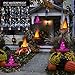 ORIENTAL CHERRY Halloween Lights - 6PCS IP67 Waterproof Hanging Witch Hat String Lights Luminaries - Halloween Decorations Outdoor for Porch Patio Pathway Garden Gate Yard Birthday Party