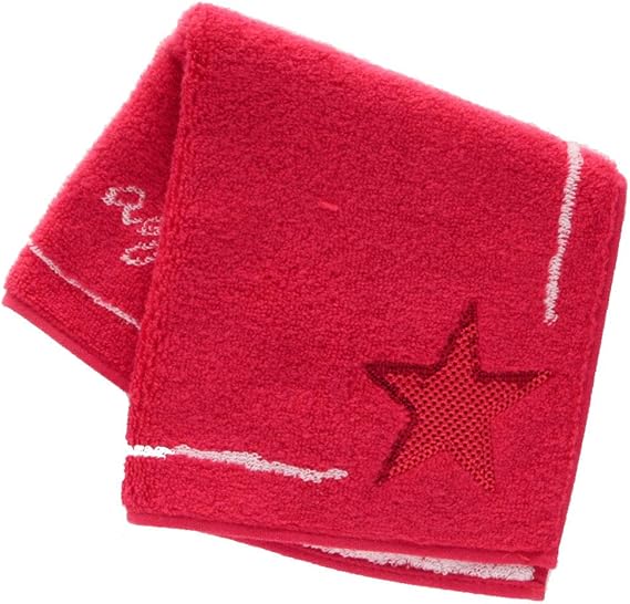 Amazon アニエスベー レディース タオルハンカチ レッド 星 スター スパンコール 綿100 婦人 ハンドタオル 28cm Agnes B 1081 0503 61 ハンカチ バンダナ 通販