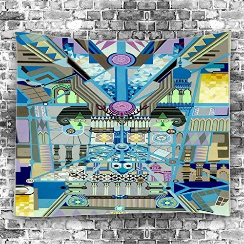 LYJZH Psychedelic Hippie Tapestry Wall Hanging Decor Mandala Print Tapestry Picnic Beach Sheet Table Cloth Plaid decorative tapestry background 5 200 * 150cm