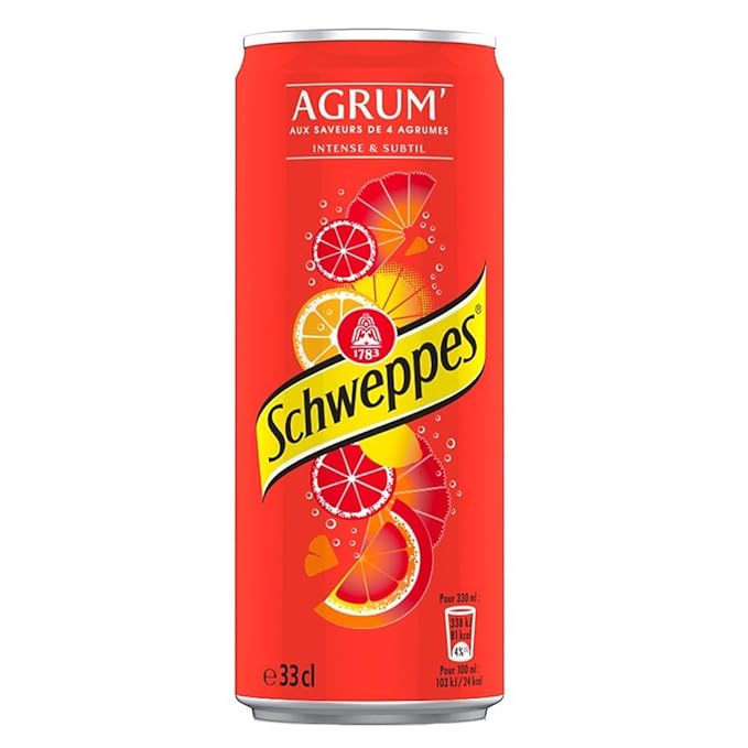 Schweppes Agrum 'schlanke Schachtel - 6 x 33 cl