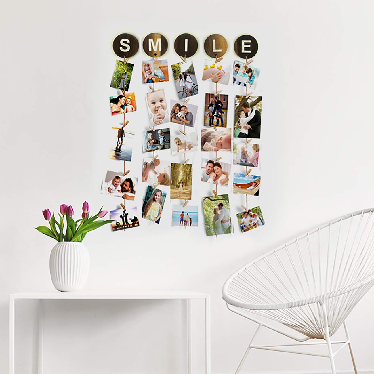 thematic words photo display