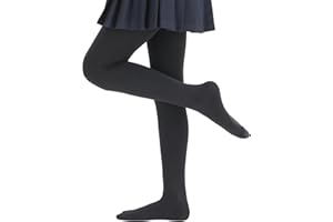 Paralinda Girls Colorful Fleece Lined Tights Kids Warm Thermal Tights