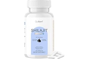 QUILOM 2,000mg Shilajit Supplement - Shilajit Pure Himalayan Organic Shilajit Capsules with Maximum Potency,with 85+ Trace Minerals & Fulvic Acid for Focus & Energy, Immunity,120 Capsules - Vegan Capsules