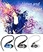 Granvela A8 Dual Driver in-Ear Monitor Earphones,Wired Stereo Sport Earbuds with Mic and Noise-isolating Earphones, Dynamic Crystal Clear Sound, Comfort-Fit for Running, Workout, Gym (Black)