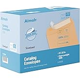 9 X 12 Self-Seal Brown Kraft Catalog Mailing Envelopes - 28lb - 250 Count, 9x12 Inch (38302)