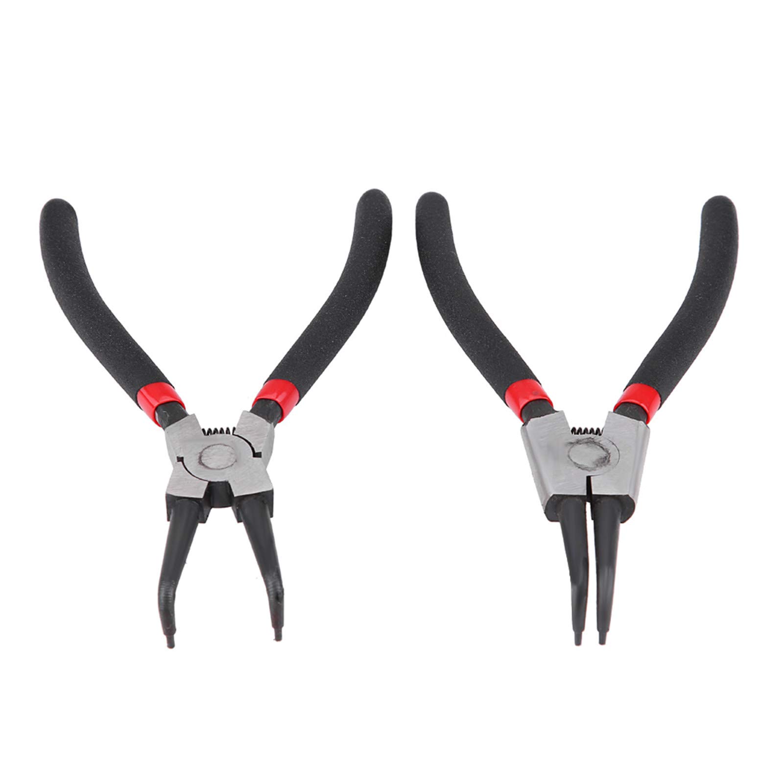 Circlip Plier,4Pcs 7inch Circlip Plier Internal External Bent Straight Snap Circlip Pliers Tool