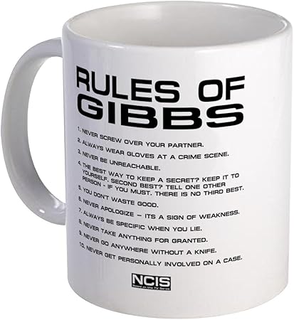 Cafepress Ncis Gibbs Rules2 Mug Unique Coffee Mug Coffee Cup Lemburchorogot